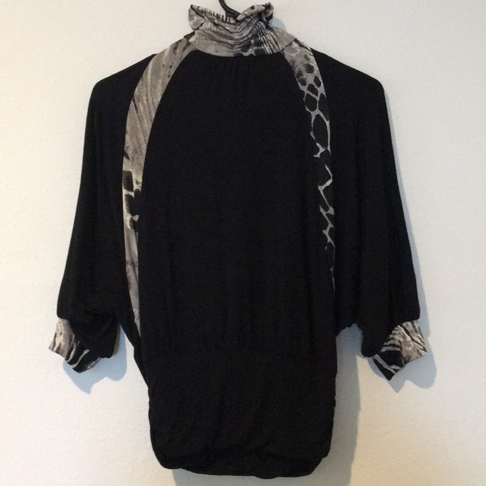 Turtle Neck, Open Back Top